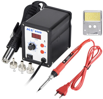 JCD Soldering station 858D 700W LCD Digital welding solder rework station 220V/110V Soldering iron hot air gun SMD repair tools