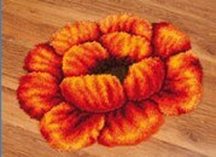 Jcs Mode Haak Tapijt Kit Diy Mat Handwerken Kit Unfinished Haken Tapijt Garen Kussen Rode Bloemen Borduurwerk Tapijt