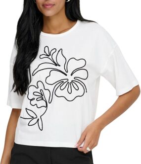 JDY Cally Life Embroidered Shirt Dames - XL