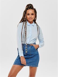 JDY Dames Mio Lange Mouwen Shirt - maat Blauw