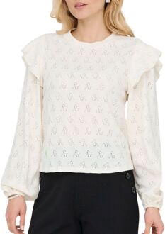JDY Lollie Life Frill Longsleeve Top Dames - XL