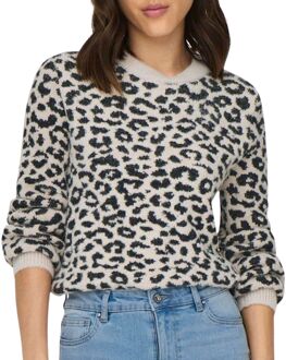 JDY Lorraine Animal Knit Trui Dames - S