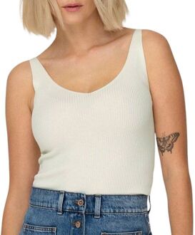 JDY Nanna Knit Tanktop Dames wit - XXL