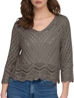 JDY New Sun Pullover Sweater Dames bruin - L