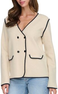 JDY Prime Life Contrast Knit Blazer Dames - XL