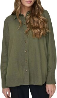 JDY Say L/S Linen Loose Overhemd Dames - XL
