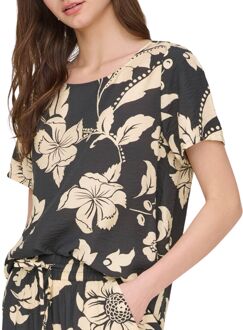 JDY Troya Life Crew Woven T-shirt Dames - M