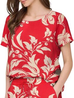 JDY Troya Life Crew Woven T-shirt Dames - XL