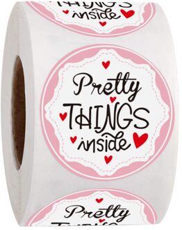 Je Hebt Grote Smaak Stickers Zwarte Achtergrond Goudfolie Visitekaartje Dank U Stickers 500 Stuks Etiketten Stickers 500stk-roze