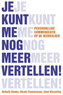 Je kunt me nog meer vertellen - Boek Roderik Bender (905871988X)