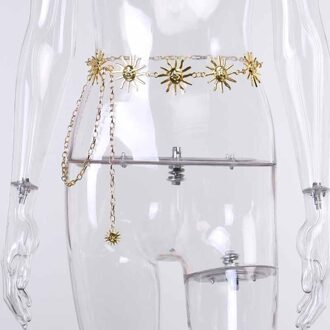[Je Mijn Secret] Goth Zon Grafische Riem Vrouwen Punk Metalen Ketting Riemen Verstelbare Streetwear Riem Harajuku Party buiten Riem YB-SP20303M