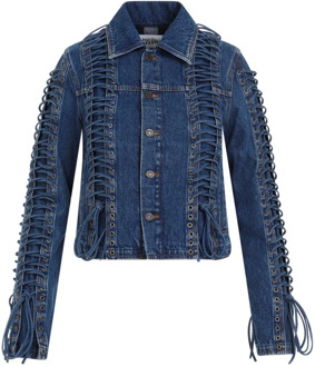 Jean Paul Gaultier Vintage Blue Corset Denim Jacket Jean Paul Gaultier , Blue , Dames - XS