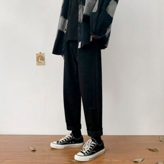 Jeans Mannen Fall Winter Denim Broek Casual Eenvoudige Baggy Tieners Ins Koreaanse Stijl Retro Chic Harajuku Straight Plus Size aziatisch Size XXL