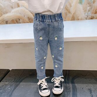 Jeans Meisje Borduurwerk Jeans Voor Meisjes Applicaties Kid Jeans Lente Herfst Kinderen Jeans Kleding 2T