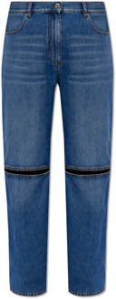 Jeans met logo JW Anderson , Blue , Dames - S,Xs,3Xs,2Xs
