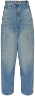 Jeans met logo Palm Angels , Blue , Dames - W26,W25,W27