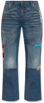 Jeans met patches Marni , Blue , Dames - XS