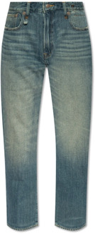 Jeans met vintage-effect R13 , Blue , Dames - W26