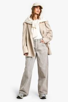 Jeans Met Wijde Pijpen, Grey - 40