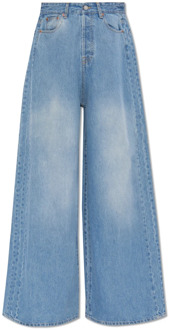 Jeans met wijde pijpen Vetements , Blue , Dames - W27,W28,W26,W25