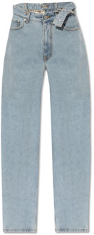 Jeans met wijde pijpen Y/Project , Blue , Dames - W28,W25,W26,W27
