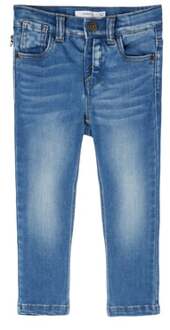 Jeans Nmmtheo Medium Blue Denim Blauw - 92