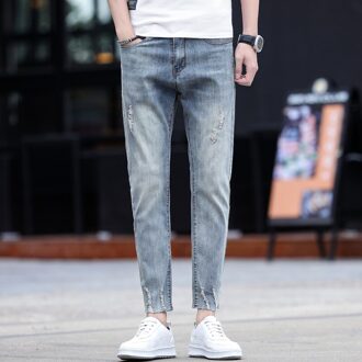 Jeans Ripped Jeans Mannen Slim-Fit Retro Gewassen Casual Broek Street Style High Street Mannen broek Tij 3013 28