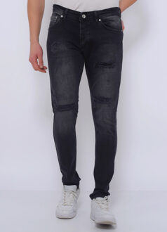 Jeans ripped slim fit strech dc Zwart - 30