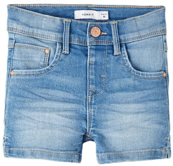 Jeans Shorts Nmfsalli Medium Blauw Denim