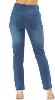 Jeans voor dames met elastische taille en buikcontrole in blauw - EU 36 Normaal/ UK 8 Normaal