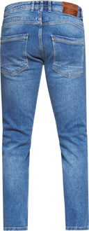 Jeansbroek "MELVIN" slim fit katoen stretch Blauw - 36W/32L