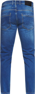 Jeansbroek "MELVIN" slim fit katoen stretch Blauw - 36W/32L