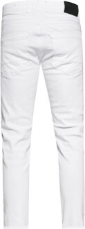 Jeansbroek "MELVIN" slim fit katoen stretch Wit