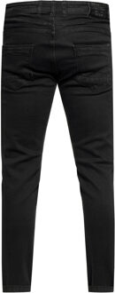 Jeansbroek "MELVIN" slim fit katoen stretch Zwart - 33W/34L