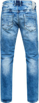 Jeansbroek "ODAR" destroyed regular fit stretch Blauw