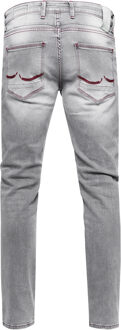 Jeansbroek "TORI" slim fit destroyed denim - maat Lichtgrijs