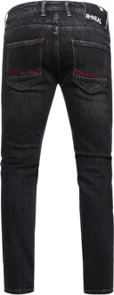 Jeansbroek "TORI" slim fit destroyed denim Zwart - 36W/32L