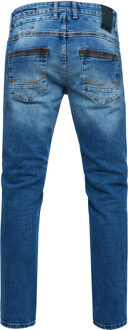 Jeansbroek "YOKOTE" rechte pasvorm stone-washed Blauw - 30W/32L