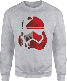 Jedi Cubist Trooper Helmet Black Sweatshirt - Grey - XXL - Grey