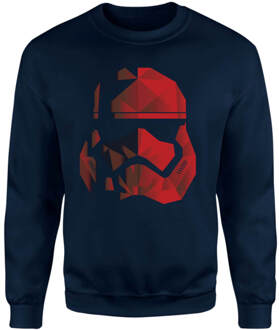 Jedi Cubist Trooper Helmet Black Sweatshirt - Navy - L - Navy blauw