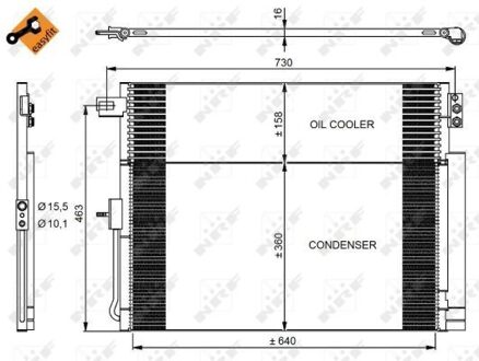 jeep Condensor, airconditioning 350038