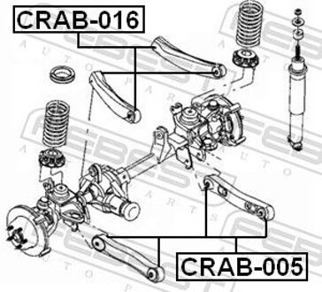 jeep Draagarmrubber CRAB005