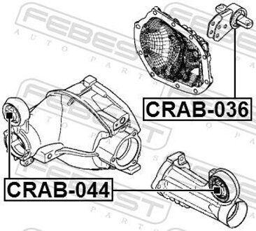 jeep Drager, differentieel CRAB044