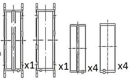 jeep Hoofdlager BM1055STD