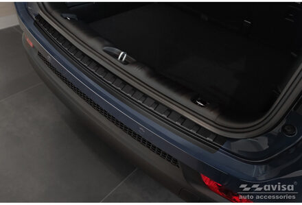 jeep Matzwart RVS Bumper beschermer passend voor Jeep Compass 2017- 'Ribs' AV240303