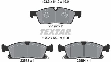 jeep Remblokkenset, schijfrem 2519209