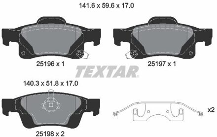 jeep Remblokkenset, schijfrem 2519603