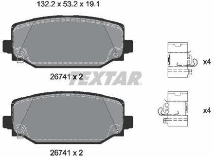 jeep Remblokkenset, schijfrem 2674101