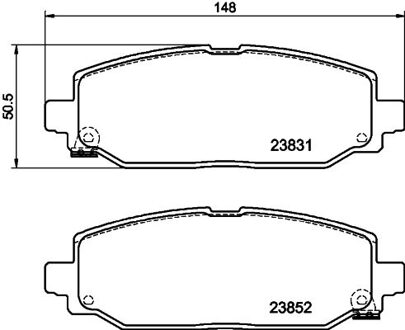 jeep Remblokkenset, schijfrem 8DB355040021