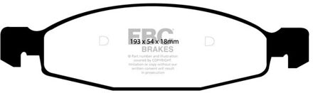 jeep Remblokkenset, schijfrem DP1312